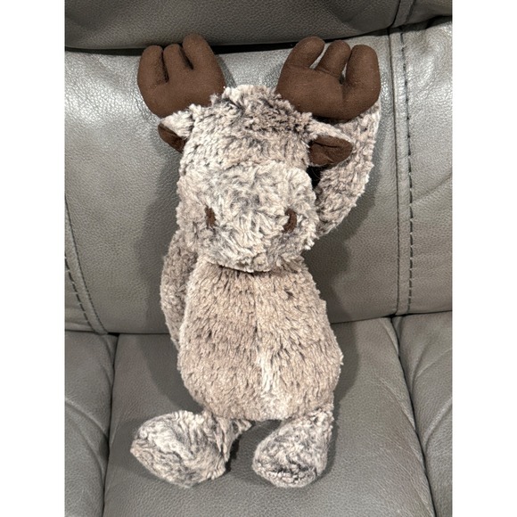 Jellycat Other - Jellycat Bashful Moose Plush Stuffed Animal Brown Grey Soft Toy Antlers BAS3M